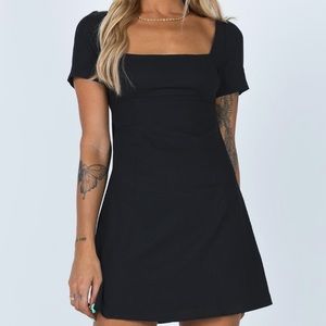 NWOT Black mini dress Princess Polly